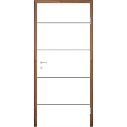 Bijelo obojena sobna vrata s utorima COLORline - EASY R27L