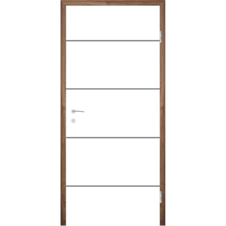 Bijelo obojena sobna vrata s utorima COLORline - EASY R27L