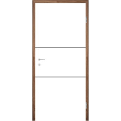 Bijelo obojena sobna vrata s utorima COLORline - EASY R29L