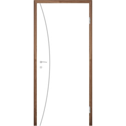 Bijelo obojena unutrašnja vrata s utorima COLORline - MODENA R21L