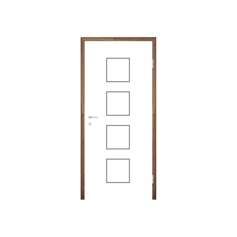 Bijelo obojena sobna vrata s utorima COLORline - MODENA R23L