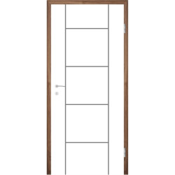 Bijelo obojena sobna vrata s utorima COLORline - MODENA R5L