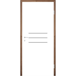 Bijelo obojena sobna vrata s utorima COLORline - MODENA R8L