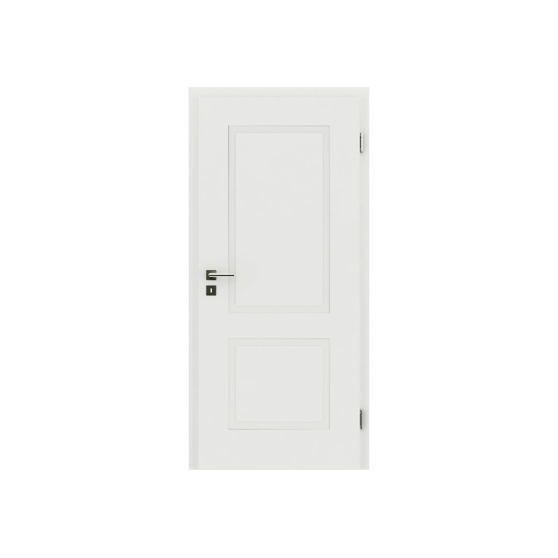 Bijelo obojena sobna vrata s reljefima KAISERline - R38L bijelo obojan