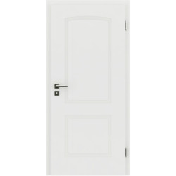 Bijelo obojena sobna vrata s reljefima KAISERline - R40L s lukom, bijelo obojano