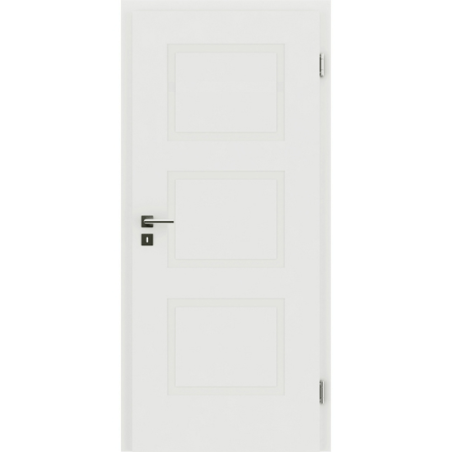 Bijelo obojena sobna vrata s reljefima KAISERline - R49L, bijelo obojano