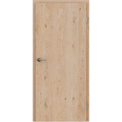 Furnirana sobna vrata s uspravnom strukturom GREENline - hrast grča brušeni bijeli uljeni