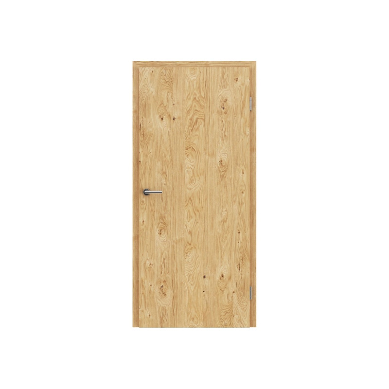 Furnirana sobna vrata s uspravnom strukturom GREENline - hrast grča brušeni uljeni