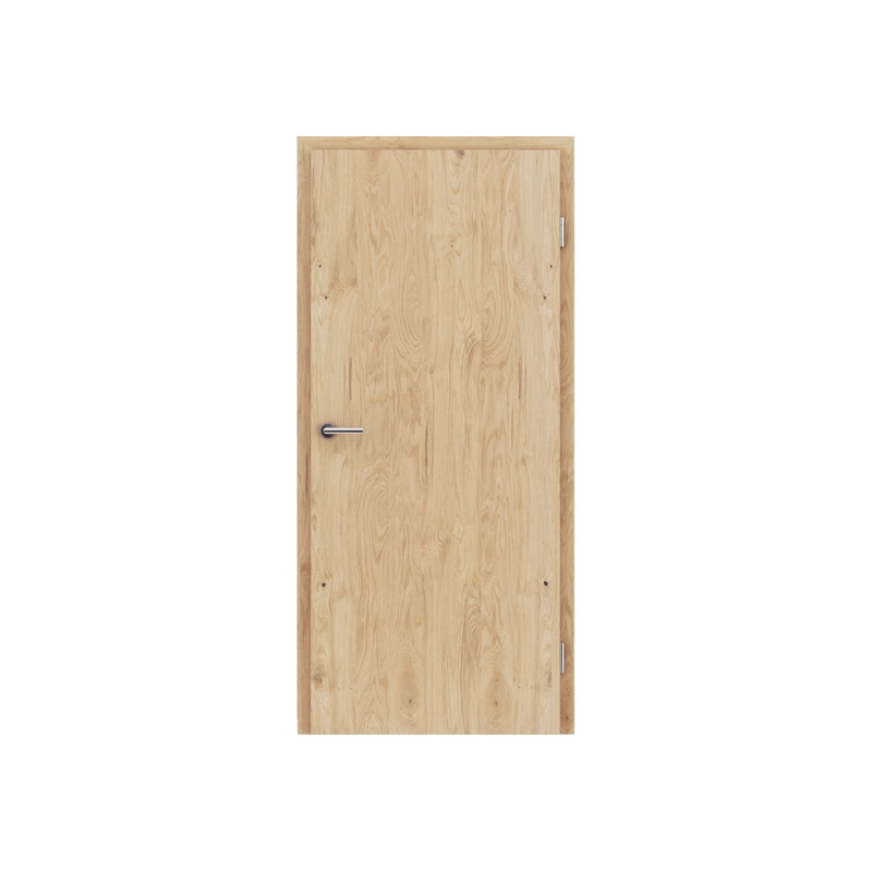 Furnirana sobna vrata s uspravnom strukturom GREENline - hrast grča pukotina brušeni natur lakirani