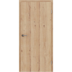 Furnirana sobna vrata s uspravnom strukturom GREENline - hrast grča pukotina brušeni mat luženi lakirani
